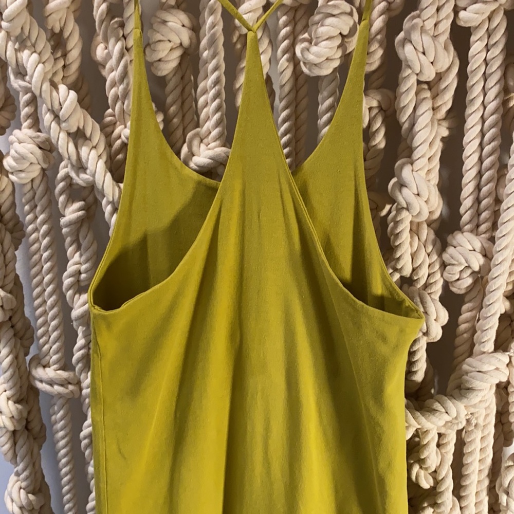 Acacia mis cotton dress / racer back lime color